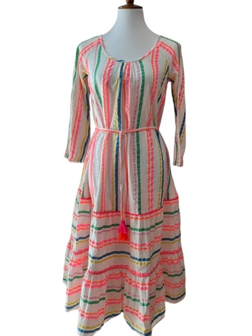 Boden Dress 2 Boho Cotton XS dress Cordelia Small Anthropologie Vacation Cruise - Picture 5 of 17